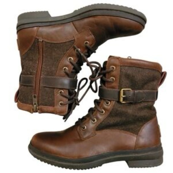 Ugg Kesey Chestnut Waterproof Shearling Boots size 7 - Picture 3 of 7